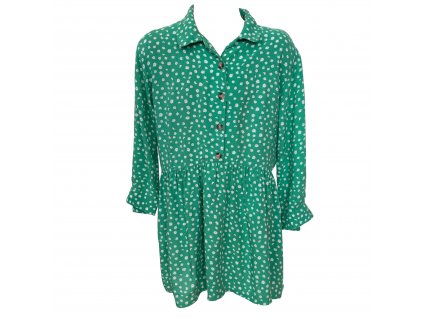 Dětské zelené šaty s kytičkami H&M