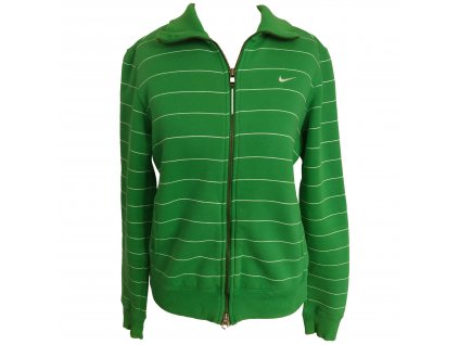 Zelená mikina s proužkem Nike