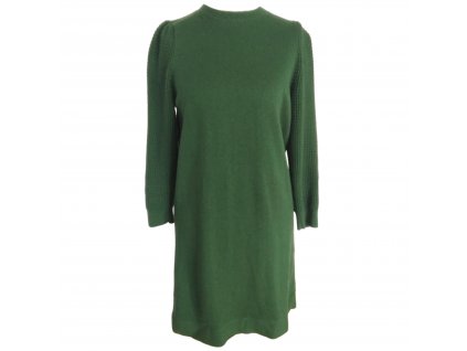 Zelené úpletové šaty s vlnou COS