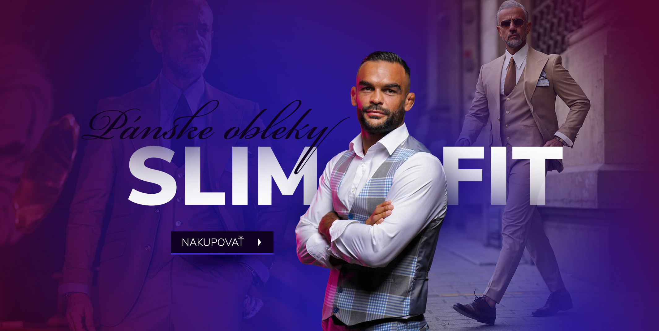 Pánske slim fit obleky