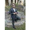 Pánsky slim fit oblek Delfy