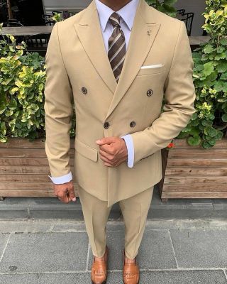 ❗❗❗Novinka❗❗❗ ⚜️ Pánsky hnedý dvojradový oblek Vir Komplet: sako nohavice Model si môžete zakúpiť na e-shope 🔰...