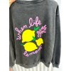 Trendy mikina "Lemons" šedá