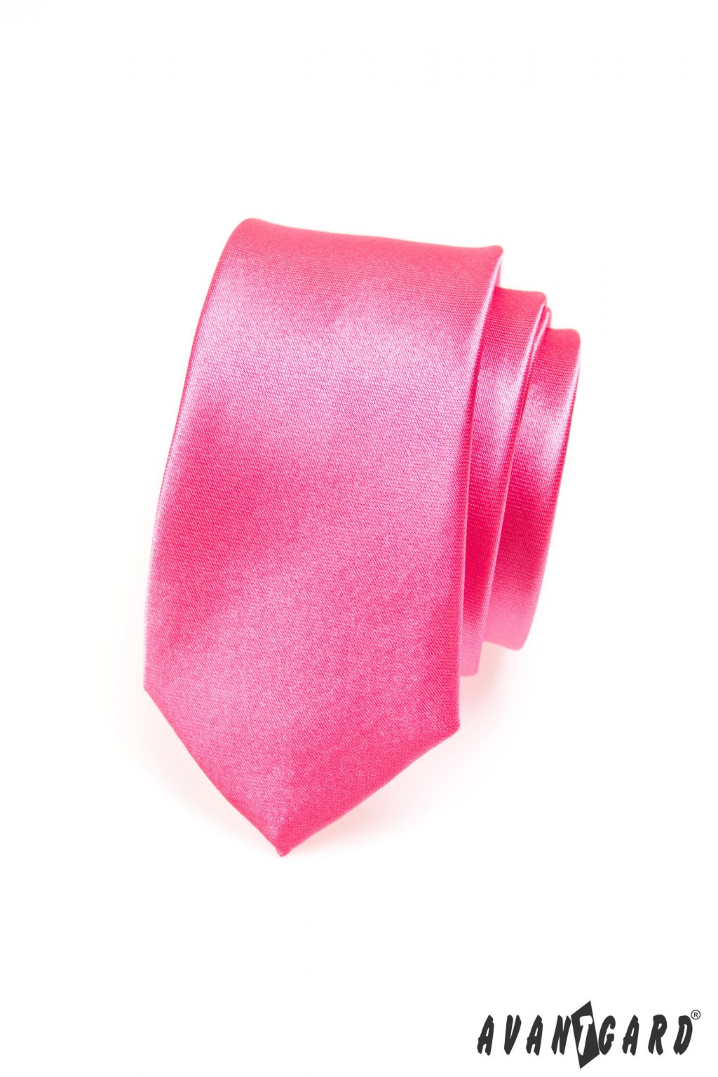 Růžová kravata Slim 551 - 707