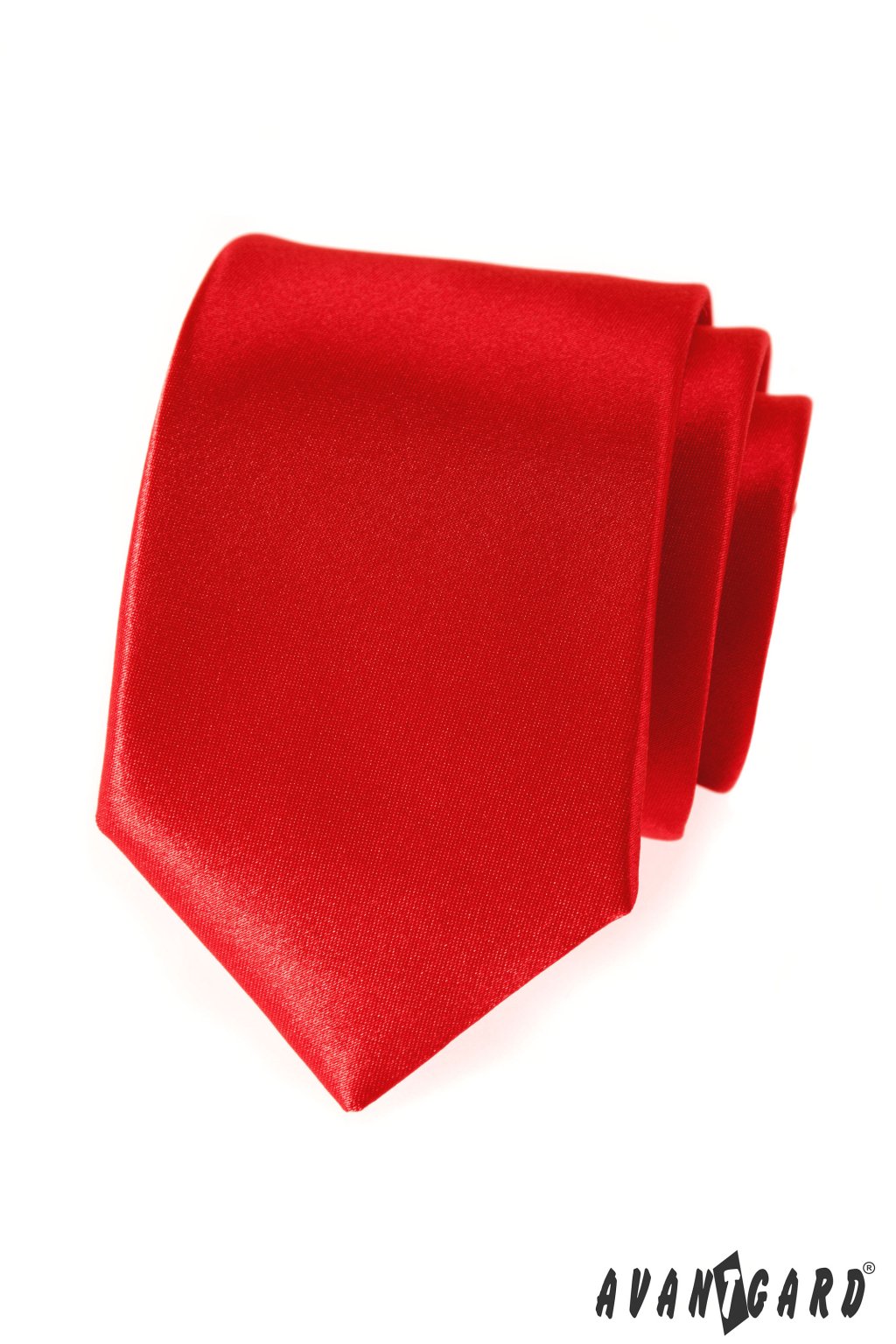 Červená luxusní kravata cihlová 561 - 9047