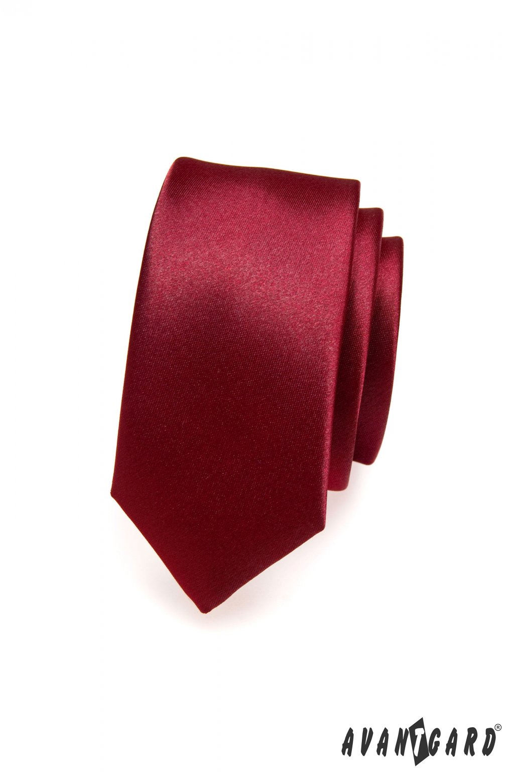 Pánská luxusní kravata SLIM bordó 571 - 9022