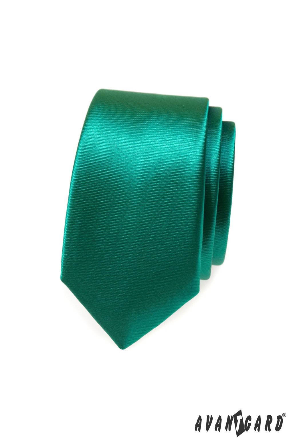 Zelená kravata Slim 551 - 787