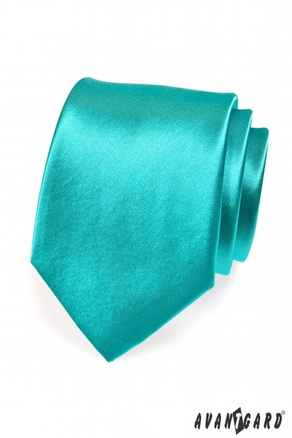 Tyrkysová kravata lesklá 559 - 742