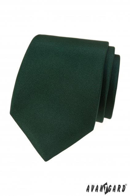 Tmavě zelená kravata matná 559 - 7924
