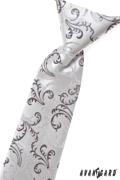 Chlapecká kravata stříbrná 558-36