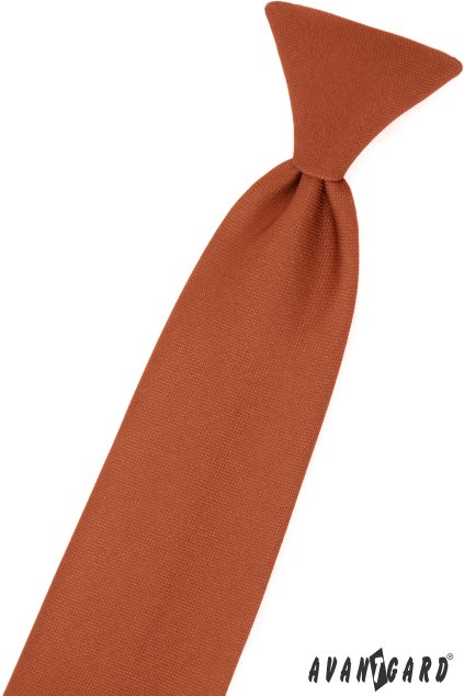 Chlapecká kravata skořicová/hnědá 558-9841