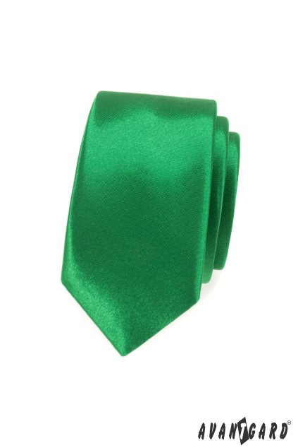 Kravata SLIM LUX zelená 571-9046