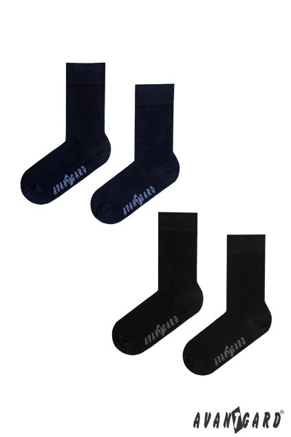 Set Ponožky 2 páry modrá a černá 778-05013