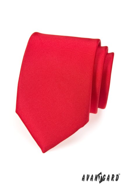 Kravata červená mat 559-7058