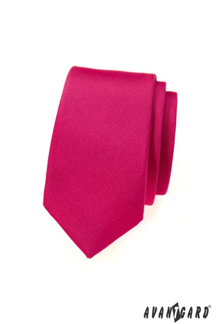 Kravata SLIM růžová mat 551-7007