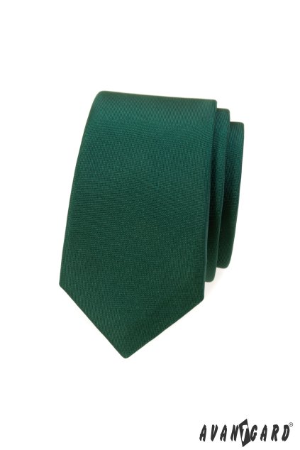 Kravata SLIM zelená mat 551-7924