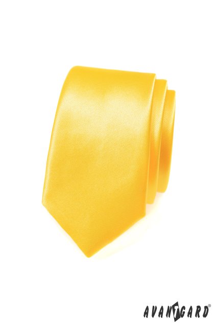 Kravata SLIM žlutá 551-770