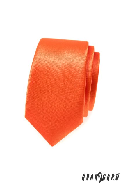 Kravata SLIM oranžová 551-783