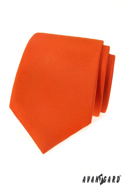 Kravata oranžová mat 559-7983