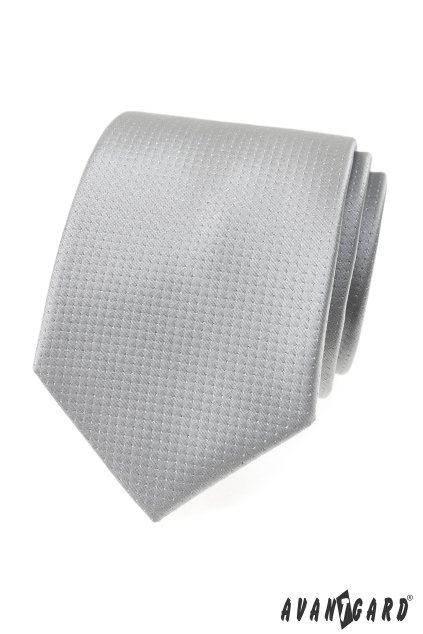Kravata LUX šedá/stříbrná 561-22307