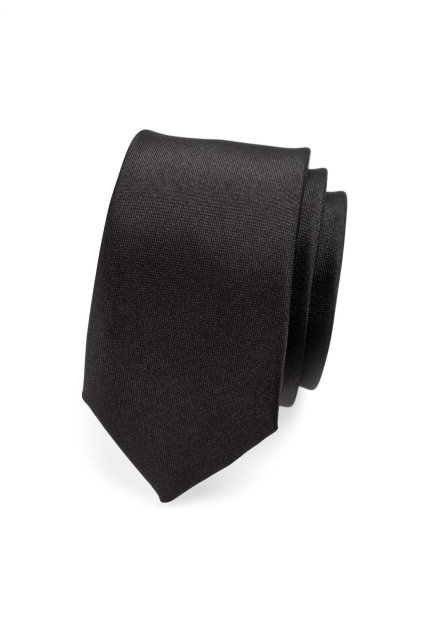 Kravata SLIM LUX černá mat 571-9915