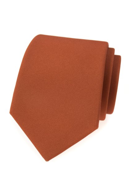 Kravata LUX skořicová/hnědá 561-9841
