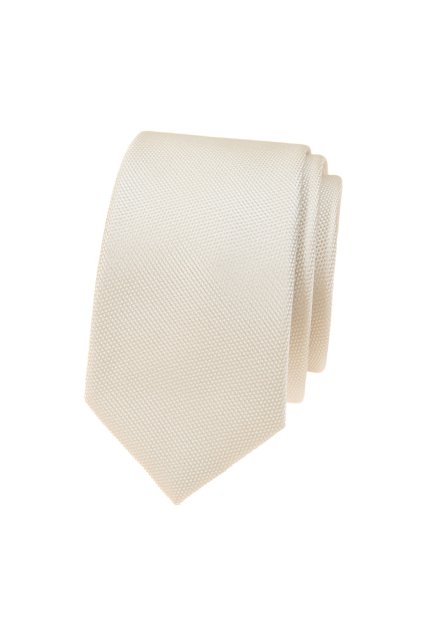 Kravata SLIM LUX smetanová 571-22523