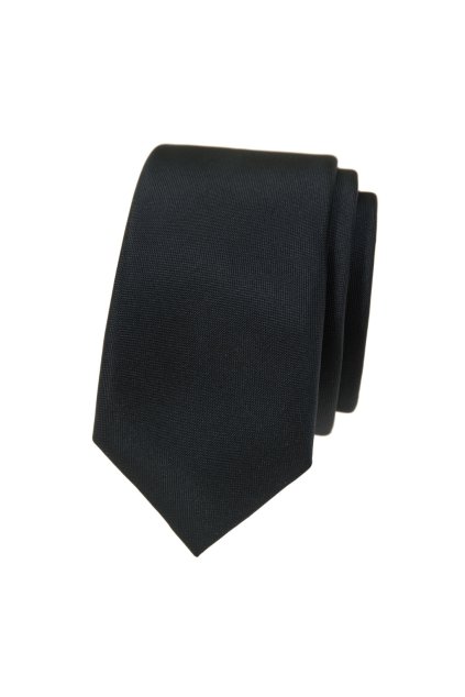 Kravata SLIM grafitová mat 551-7909
