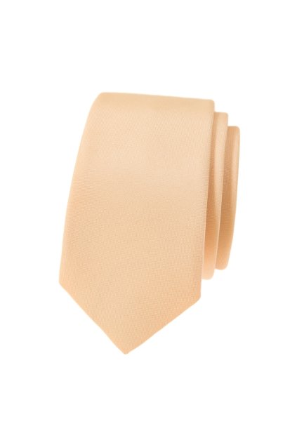 Kravata SLIM béžová mat 551-7999