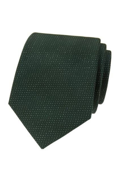 Kravata LUX zelená/stříbrná 561-22531