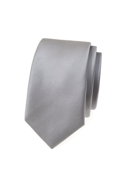 Kravata SLIM LUX šedá 571-22319