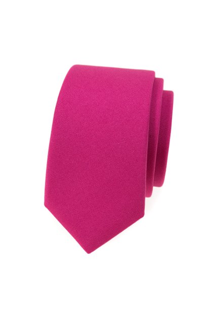 Kravata SLIM LUX fuchsiová 571-9850