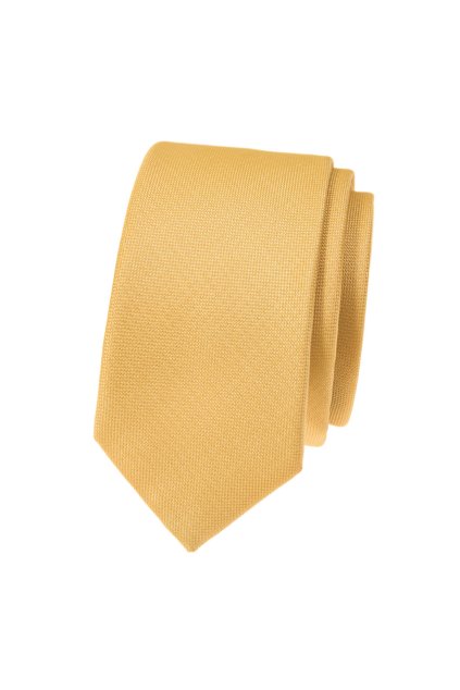 Kravata SLIM LUX žlutá 571-14943