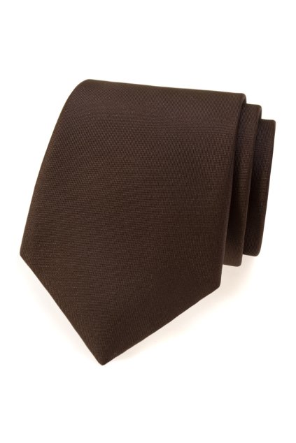 Kravata hnědá mat 559-7032