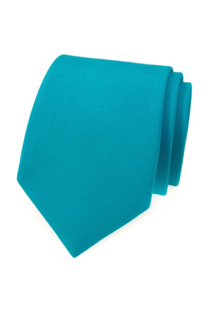 Kravata tyrkysová mat 559-7041