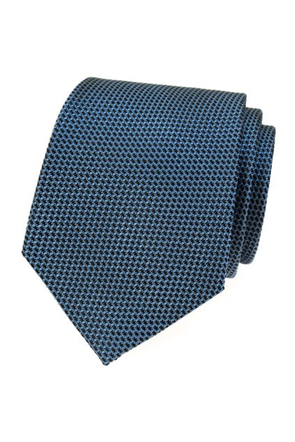 Hedvábná kravata v dárkové krabičce modrá 621-7770