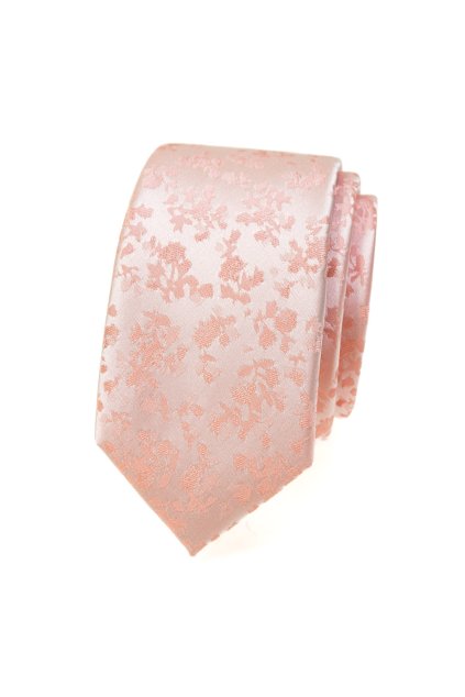 Kravata SLIM LUX broskvová 571-22414