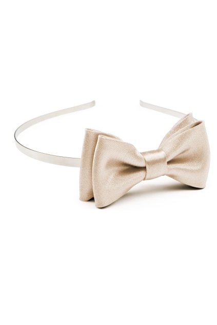 Čelenka s motýlkem ivory 756-9007