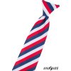 Chlapecká kravata trikolóra bílá/červená/modrá 558-111218