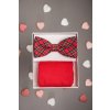 Set motýlek a ponožky červená 779-05019
