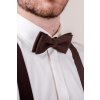 Motýlek s kapesníčkem hnědá 575-9855