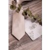 Kravata LUX ivory/stříbrná 561-22308