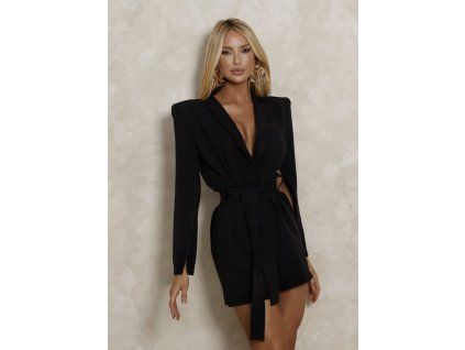 Černý šortkový overal