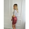 Flitrovaná minisukňa - ČERVENÁ