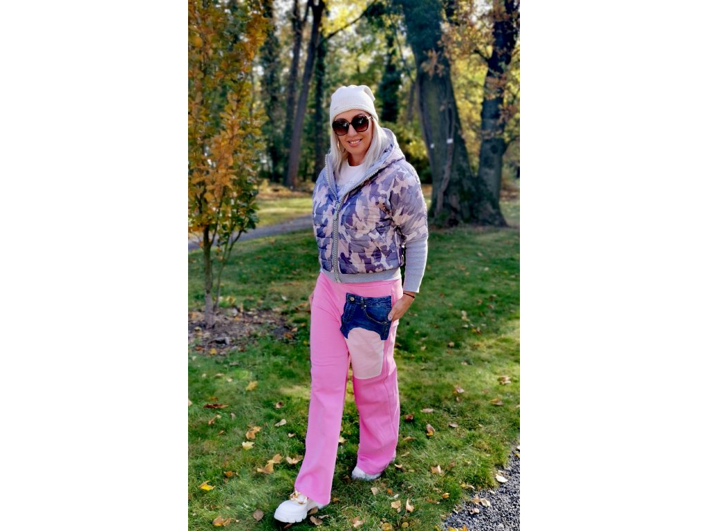 Fashionistka: Kalhoty dámské MISS CITY růžové