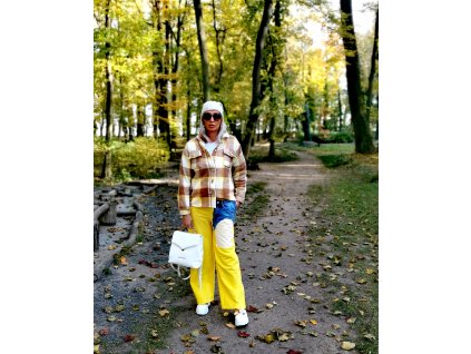 Fashionistka: Kalhoty dámské MISS CITY žluté
