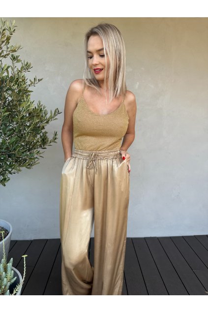 Kalhoty Tamara karamel