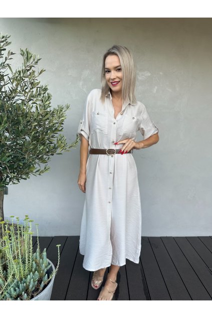 Šaty Karin béžové