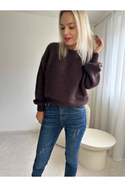 Mohérový svetr Chocolate
