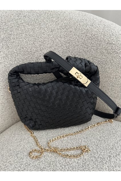 Kožený opasek černý